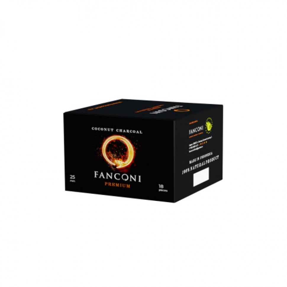 Кокосовый уголь Fanconi 25мм 18шт